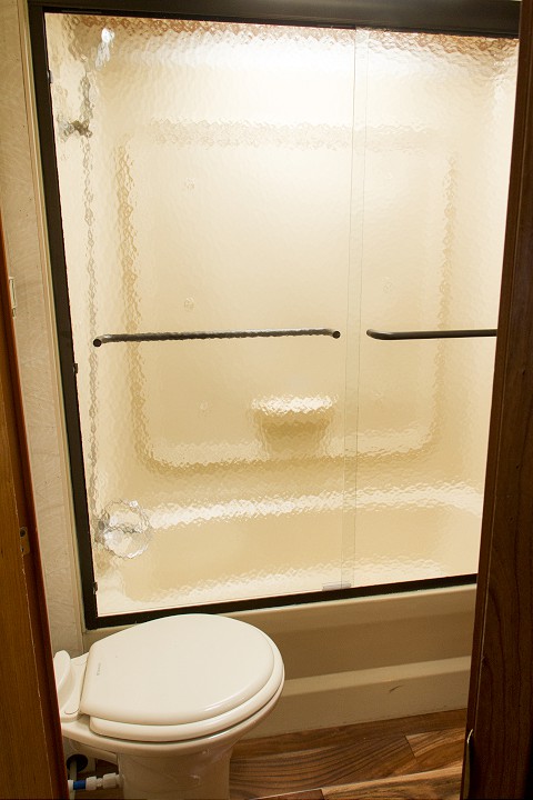 Duck Commander Bathroom RV - Shower Installation