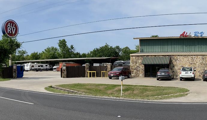 Exterior view of All RV repair and maintenance center